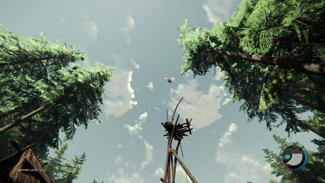 The Forest- how does he keep climbing?
