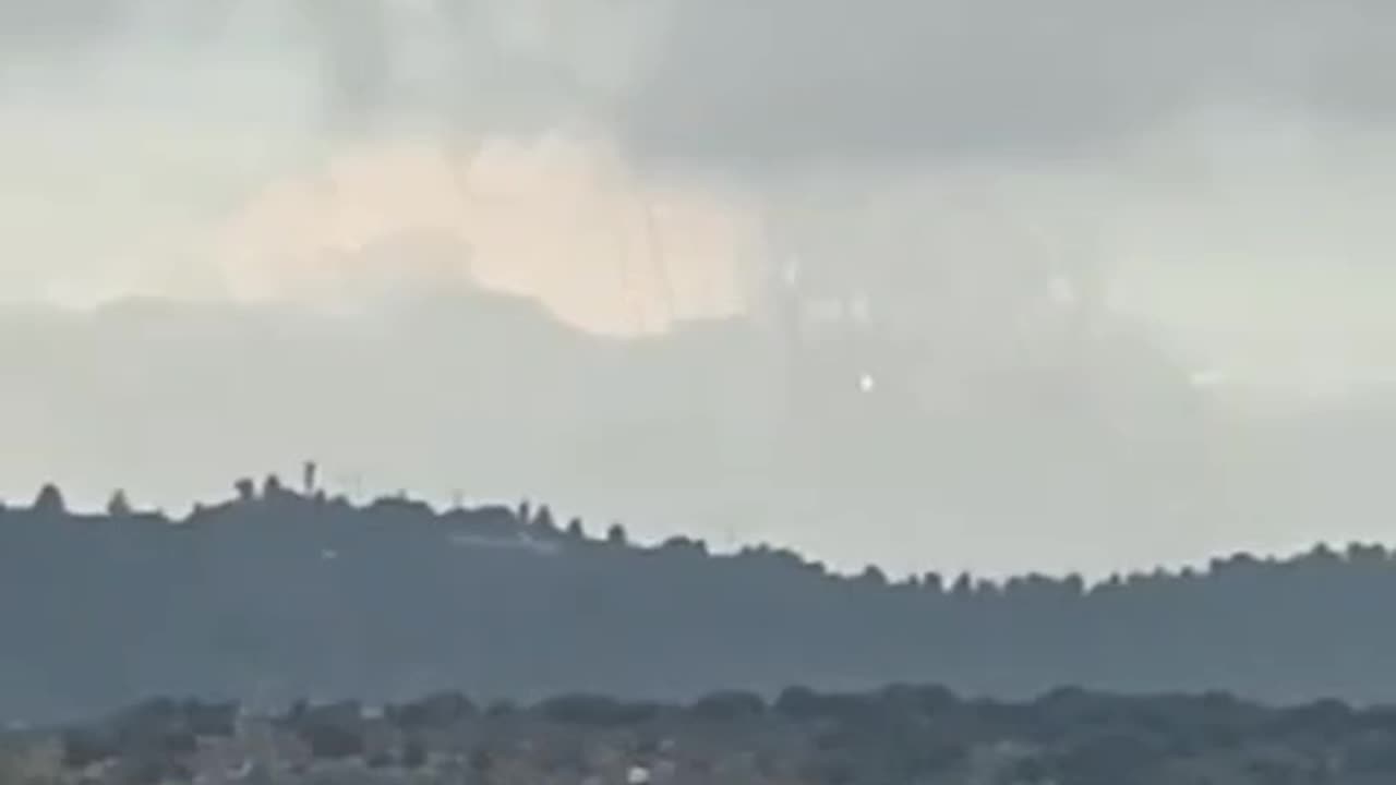 Right next to the border, you can see how Hezbollah fires rockets into Israel.