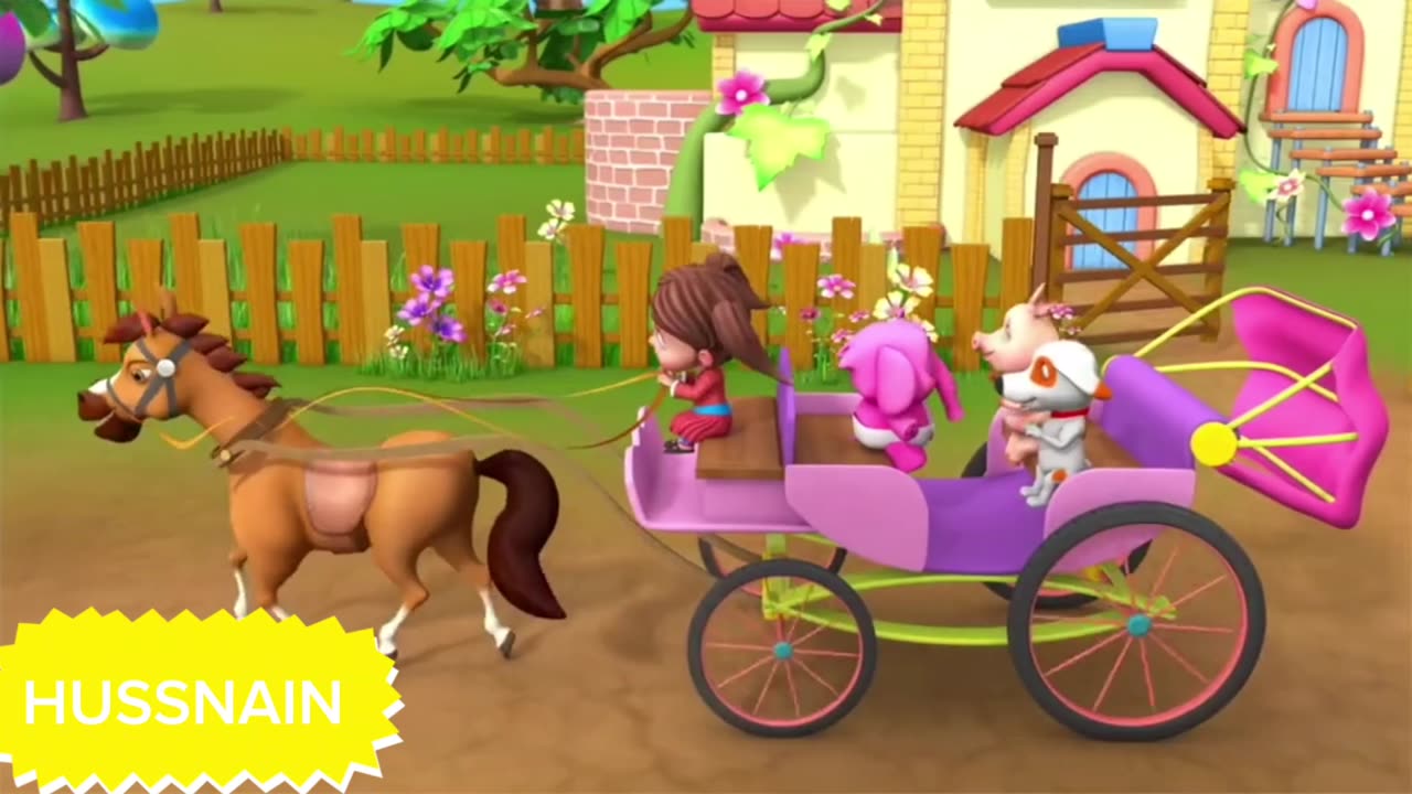 Chal mere gore beautiful horse cartoon