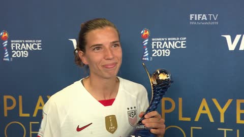 Tobin Heath – Player of the Match – Sweden v USA