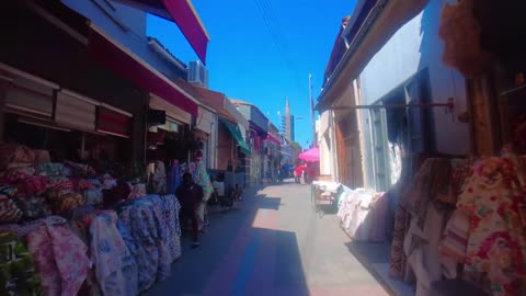 Turkish Nicosia cyprus after a checkpoint.