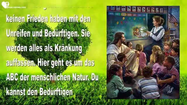 Vorsicht vor Eifersucht & Bevorzugung... Das Gemeinschaftsleben ist komplex ❤️ Liebesbrief von Jesus