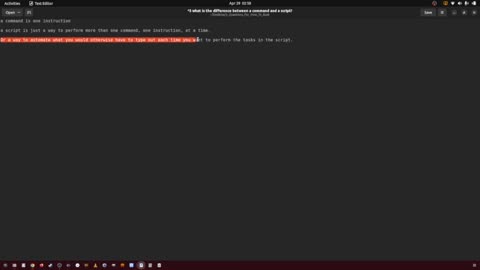 58_what is the difference between a command and a script?
