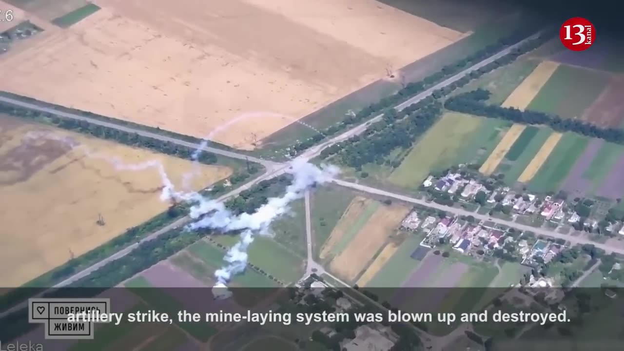 Zemledeliye" mine-laying systems brought by Russians to Zaporizhzhia are hit by “Leleka-100" drone