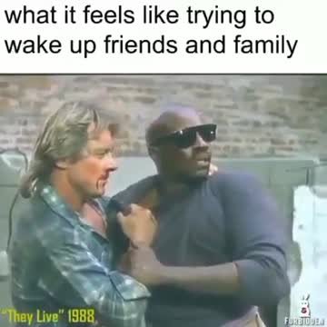 Jak to jest probowac budzic ludzi (fragment "Oni zyja") [What it feels like trying to wake people]