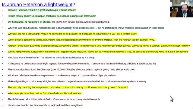 Is Jordan Peterson a lightweight?