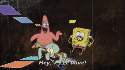 Squidward Is Playing With Tiles While SpongeBob And Patrick Are Being Revived ✝️