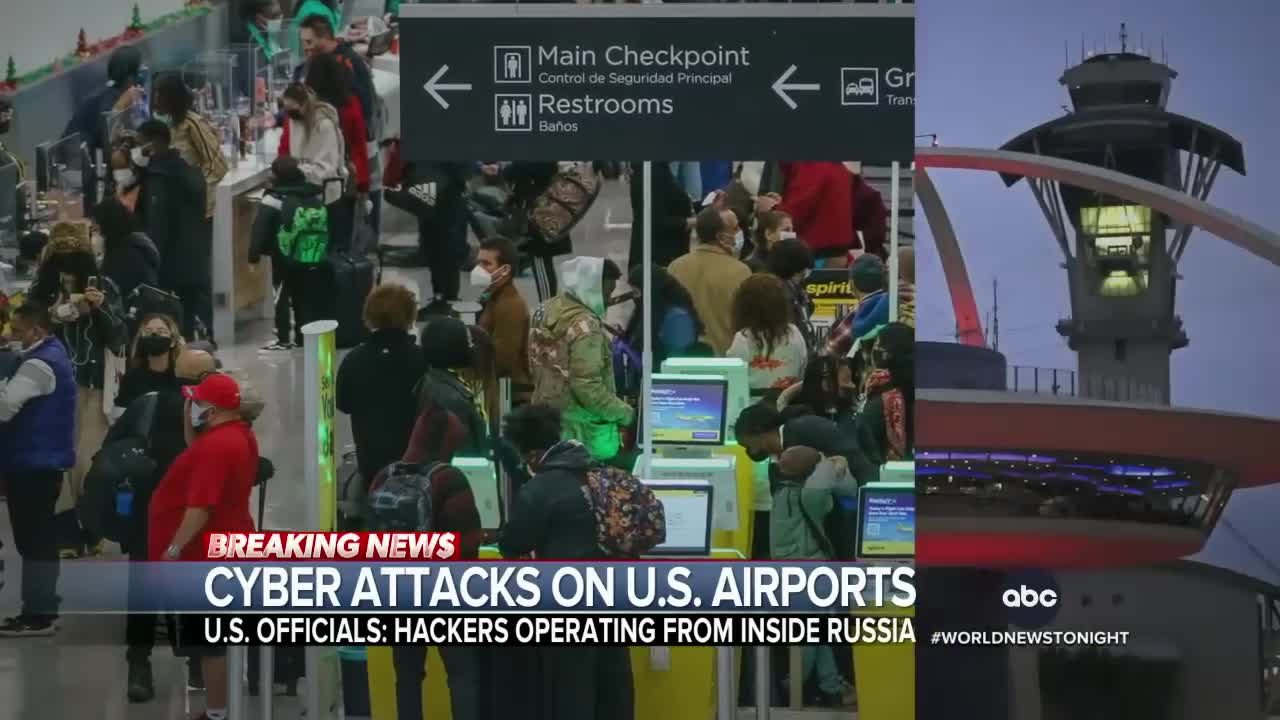 US airports hit by cyberattacks