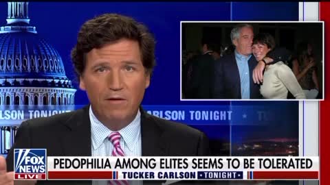 Tucker is REDPILLING on fake news (not as fake anymore) "Shadowy cabal of pedophiles"