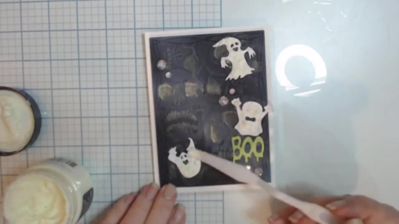 ADORABOO #Halloween #Ghost #handmadecards idea THEY GLOW!