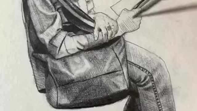 Drawing Portraits Of Strangers On The NYC Subway TikTok Videos