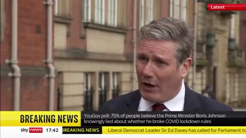 Sir Keir Starmer says PM and Chancellor 'have to go' over lockdown fines