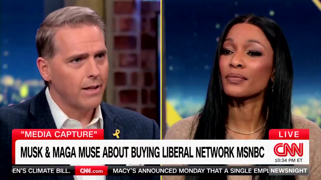 CNN: "Who's your source that 𝕏 is more balanced than any other platform?" Jennings: "Uh, CNN"