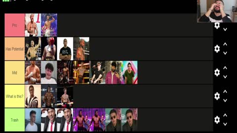 Ranking YouTube Boxers Tier List