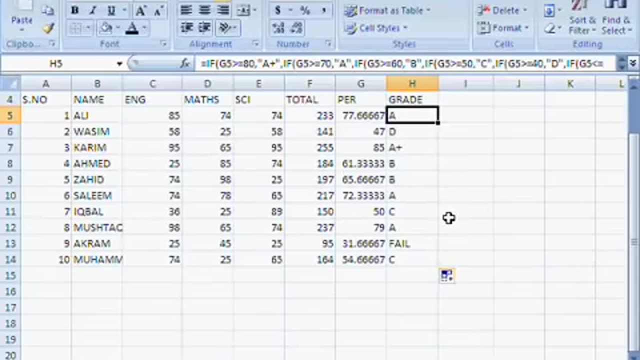 excel formula