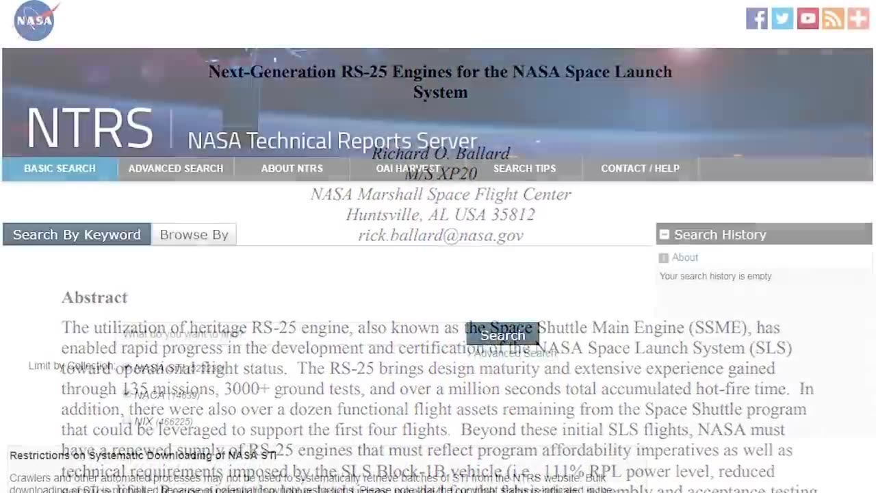 testing rocket engine