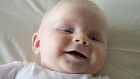 Smiling baby, portrait