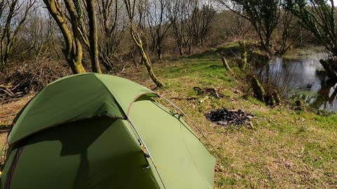 Walking into camp. GoPro. POV. Vlog. Dartmoor. March 2023