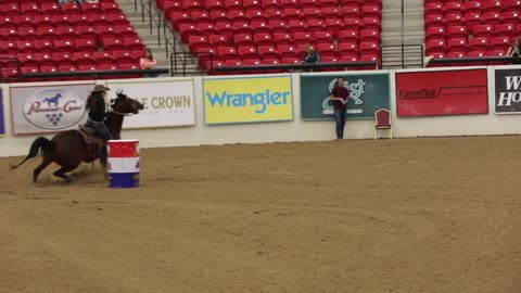 Barrel racing championship at South Point casino on June 2, 2017.