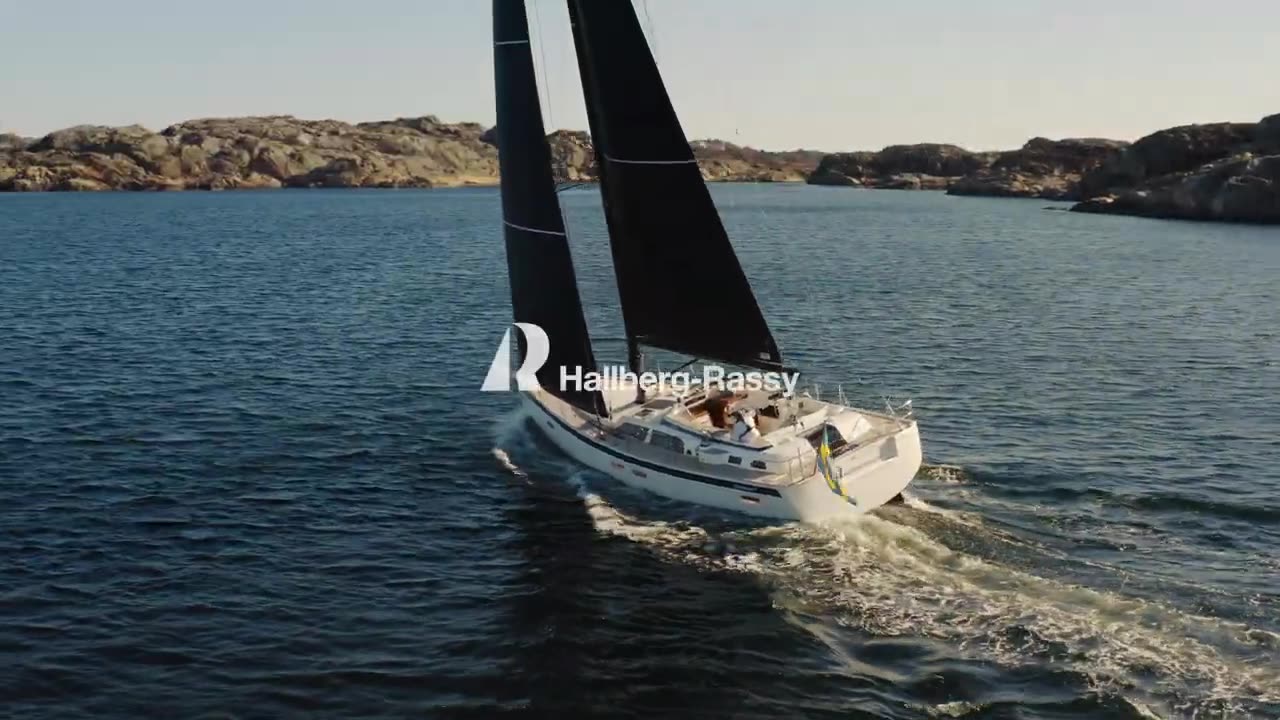 Hallberg-Rassy 50 sailing