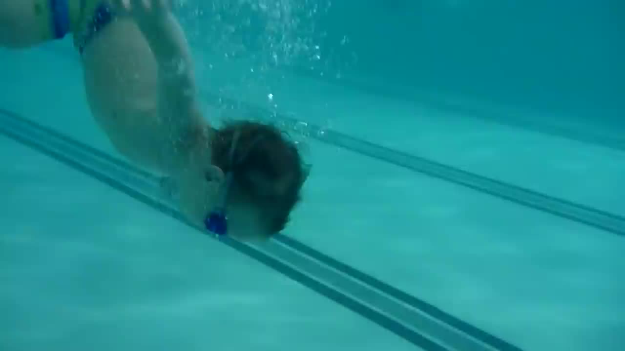 3yo William Diving down to get his 'Toypedo' torpedo#dived