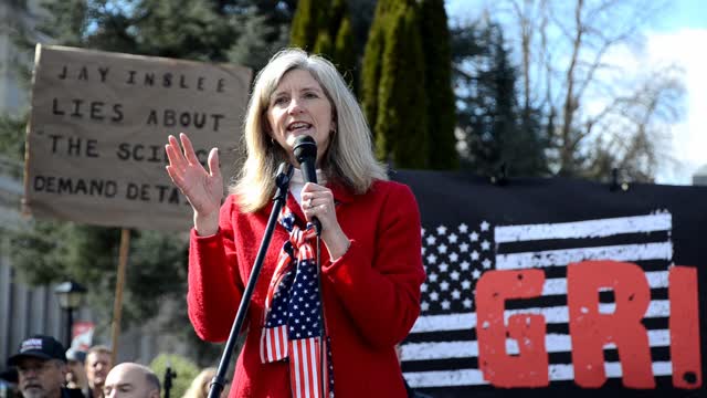 WA. Rep. Vicki Kraft, candidate for the 3rd Congressional District at the GRIT rally