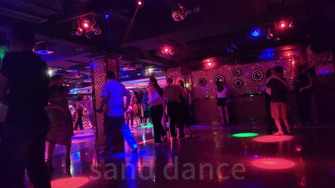 The popular song and dance hall in Chengdu