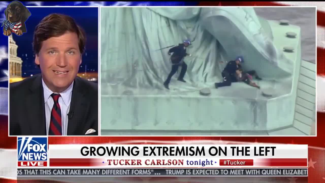 Tucker Carlson on Statute of Liberty climber: "Shouldn't Immigrants Be Grateful?"