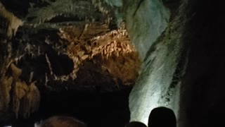 Boat ride in cave