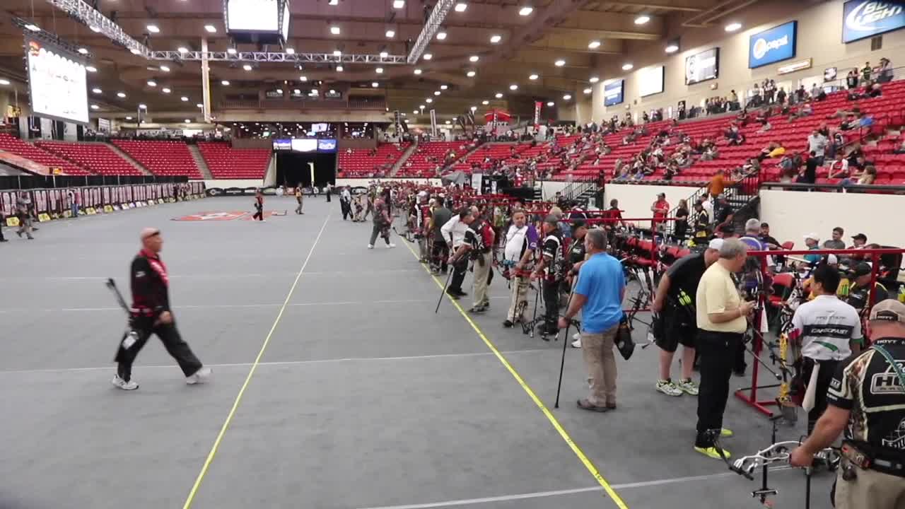 Indoor archery tournament championship.
