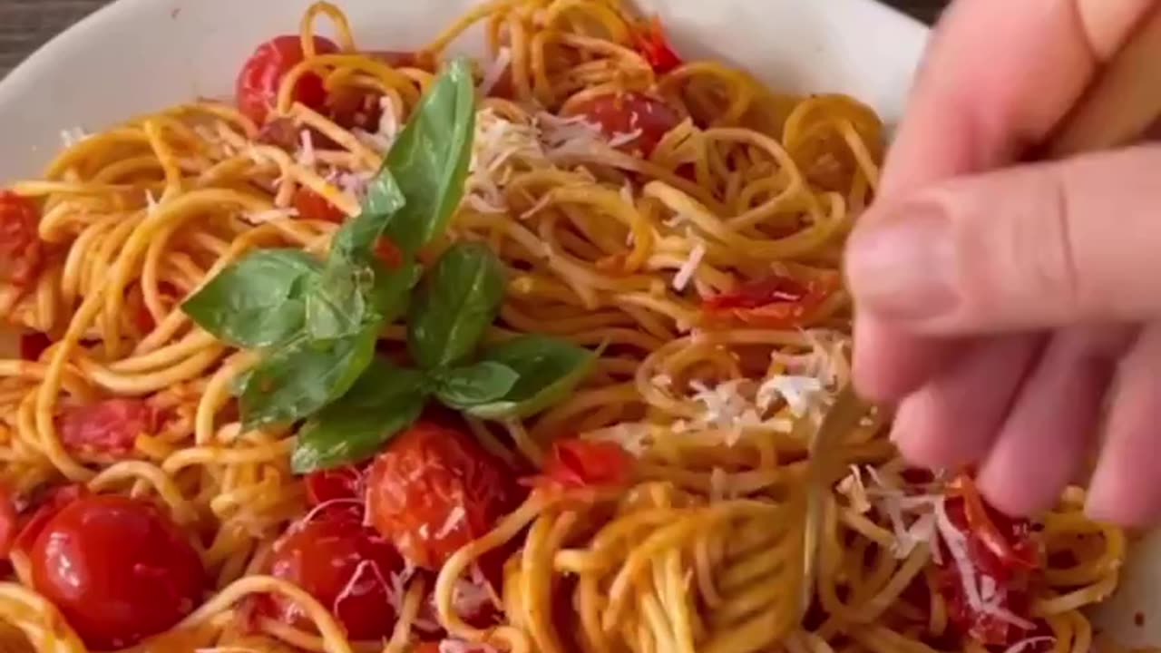 Cherry tomato pasta recipe 😋