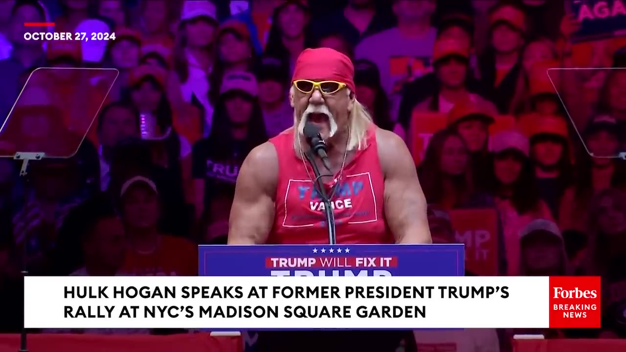 'When I Hear Kamala Speak...'- Hulk Hogan Roasts 'Bad Actress' Kamala Harris At Trump's MSG Rally