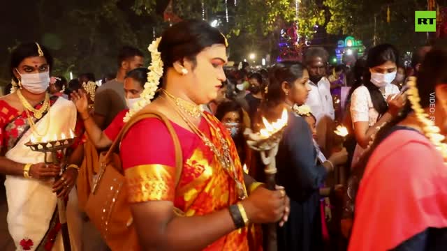 The Chamayavilakku festival is back in Kerala, India RT