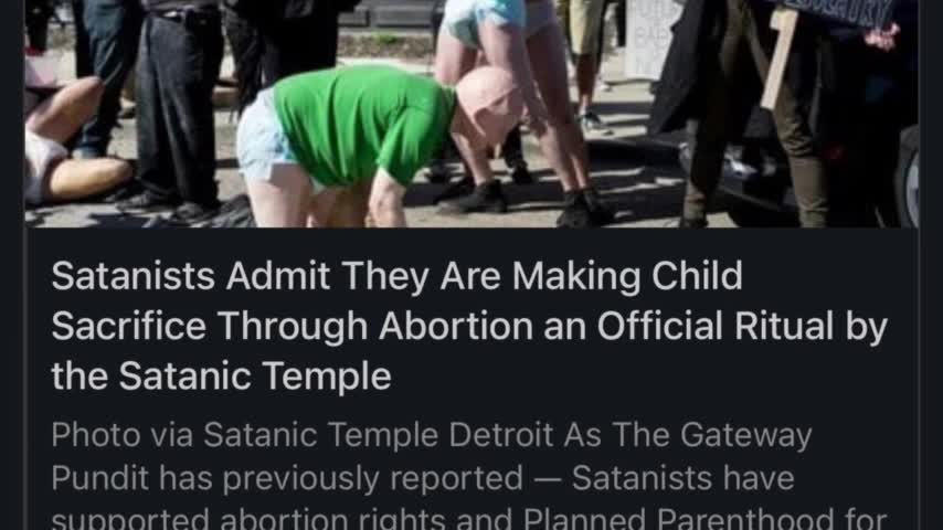 Satanic? Psychotic? Punish ANYONE abusing a Child! Thank You President Trump!