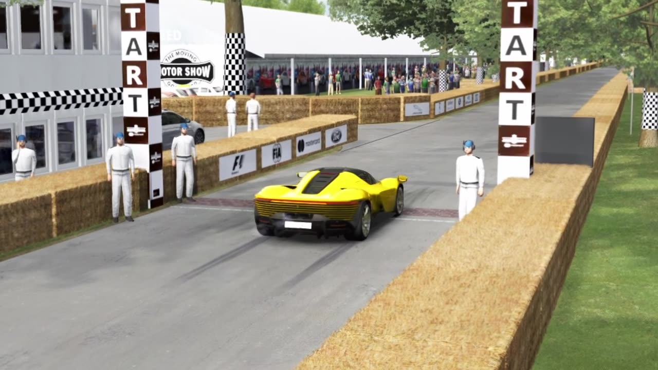 GoodWood | 840HP Ferrari Daytona SP3: V12 Engine Sound | Assetto Corsa | Logitech G25 #shorts