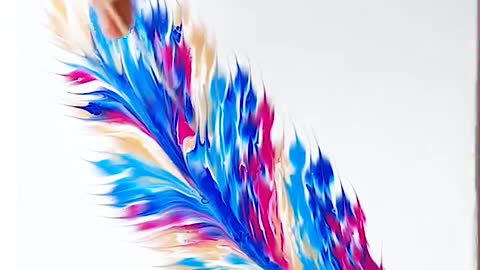 3D feather painting skills, zero basic teaching