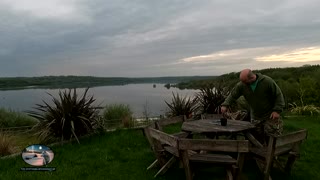 Lakeside walk watching the sunset