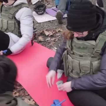 Ukrainian women training for the frontlines