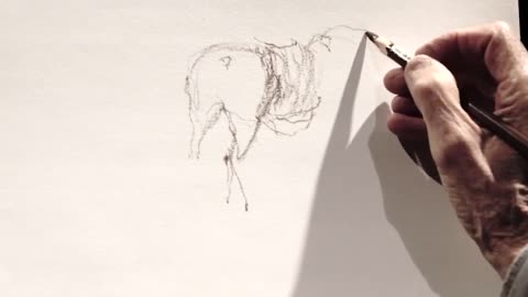 Draw A Line Draft Of A Character