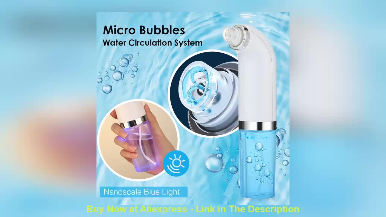 ☘️ Nose Water Bubble Cleaner Blackhead Remover Pore Acne Pimple Removal Face T Zone Vacuum Suction