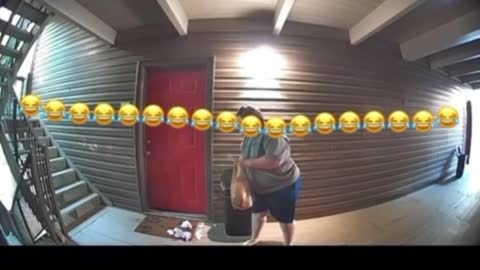 Dirty Neighbor With a Vendetta Caught Tossing Trash on Rival Doorstep