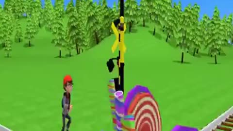 Railroad crossing animation