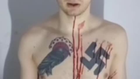 Ukrainian Nazi captured in Ukraine by Russians