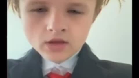 Kid Imitates Trump