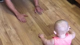 Babygirl giggles and plays with her daddy😊 dog gets jealous