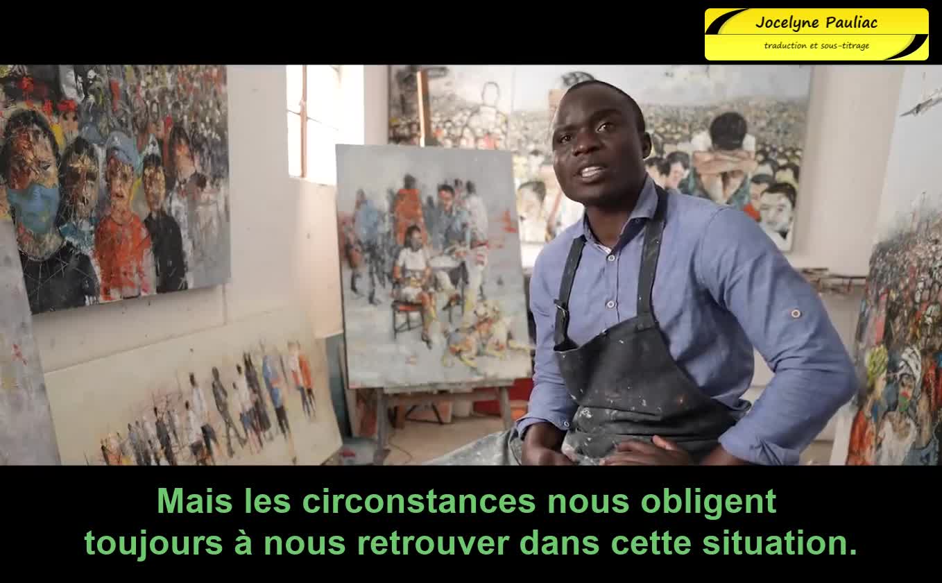 Leçon de vie - Obert Jongwe - Peintre en Afrique du Sud