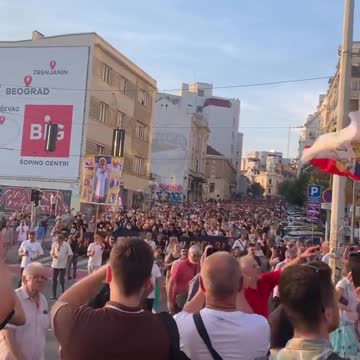 Orthodox rally against EuroPride 2022 in Belgrade, Serbia