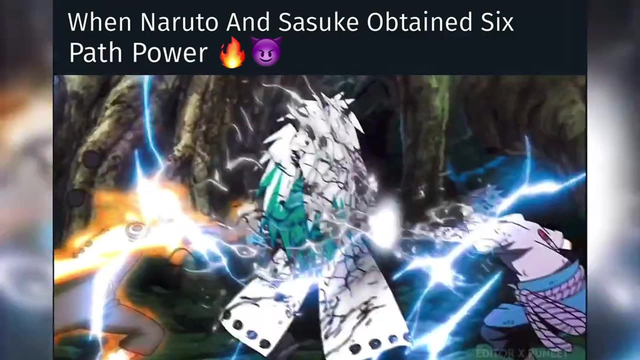 Six paths power of Naruto and Sasuke