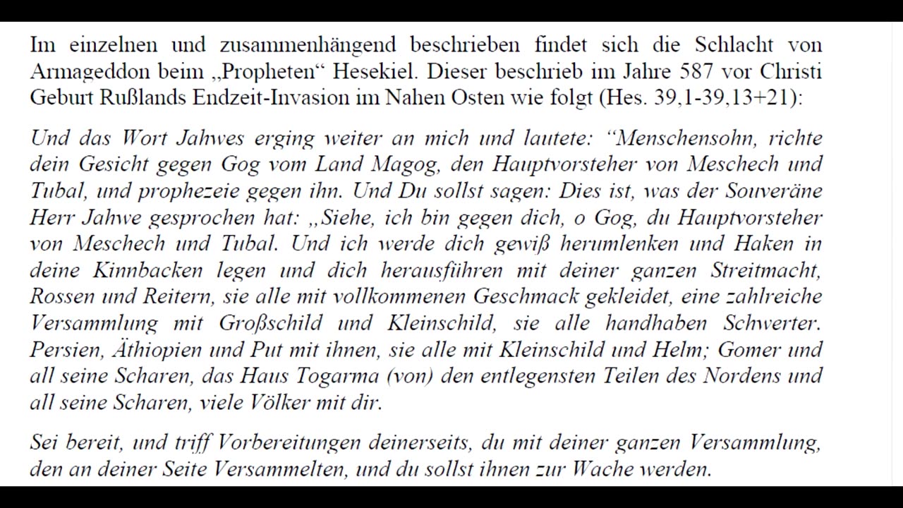 Eskalation in Israel: Geburtswehen für Messias Donald Trump und Auftakt der Gog-Magog-Schlacht?