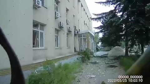 Unique footage of the hoisting of the Banner of Victory over the Krasny Liman